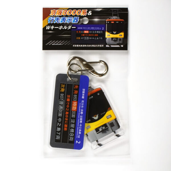 【Wキーホルダー】京阪電車8000系＆行先表示器 - 画像 (5)