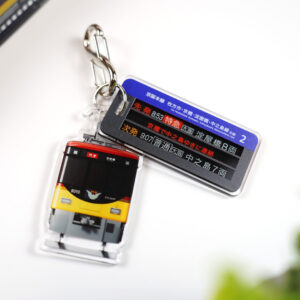 【Wキーホルダー】京阪電車8000系＆行先表示器