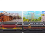 京阪本線水彩画台座_斜め上_京阪8000系