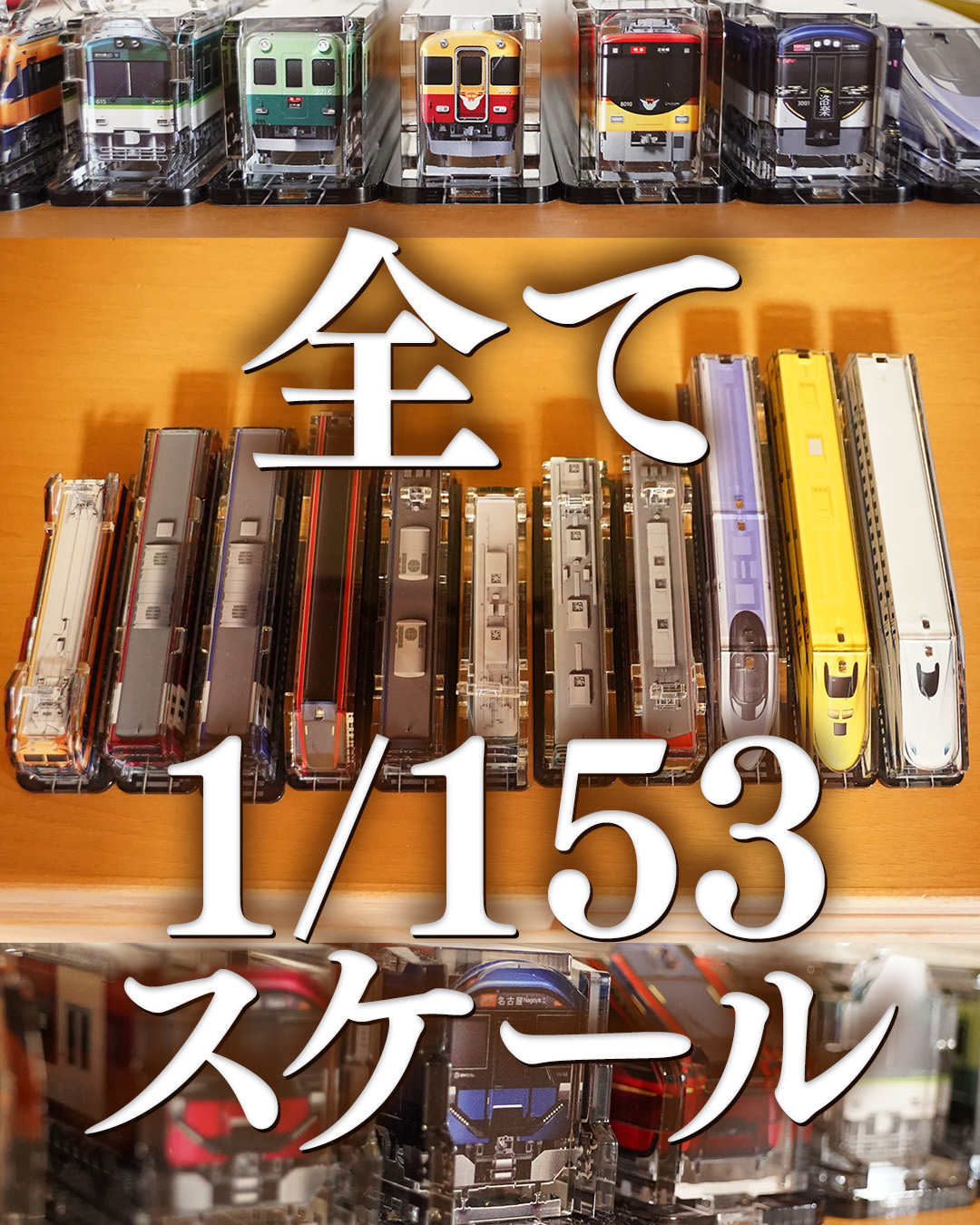 全て同じスケール